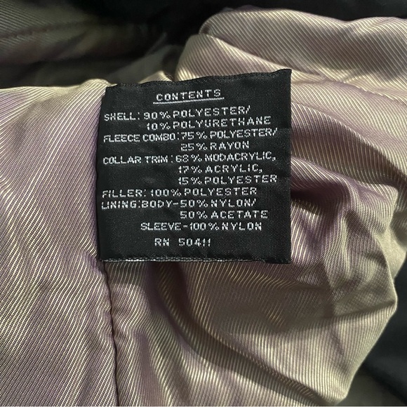 Donatella Sport Black Faux Fur Removable Hooded Zip Up Jacket - Picture 6 of 6